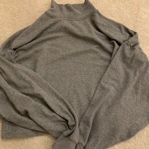 fashion nova loose crop turtle neck